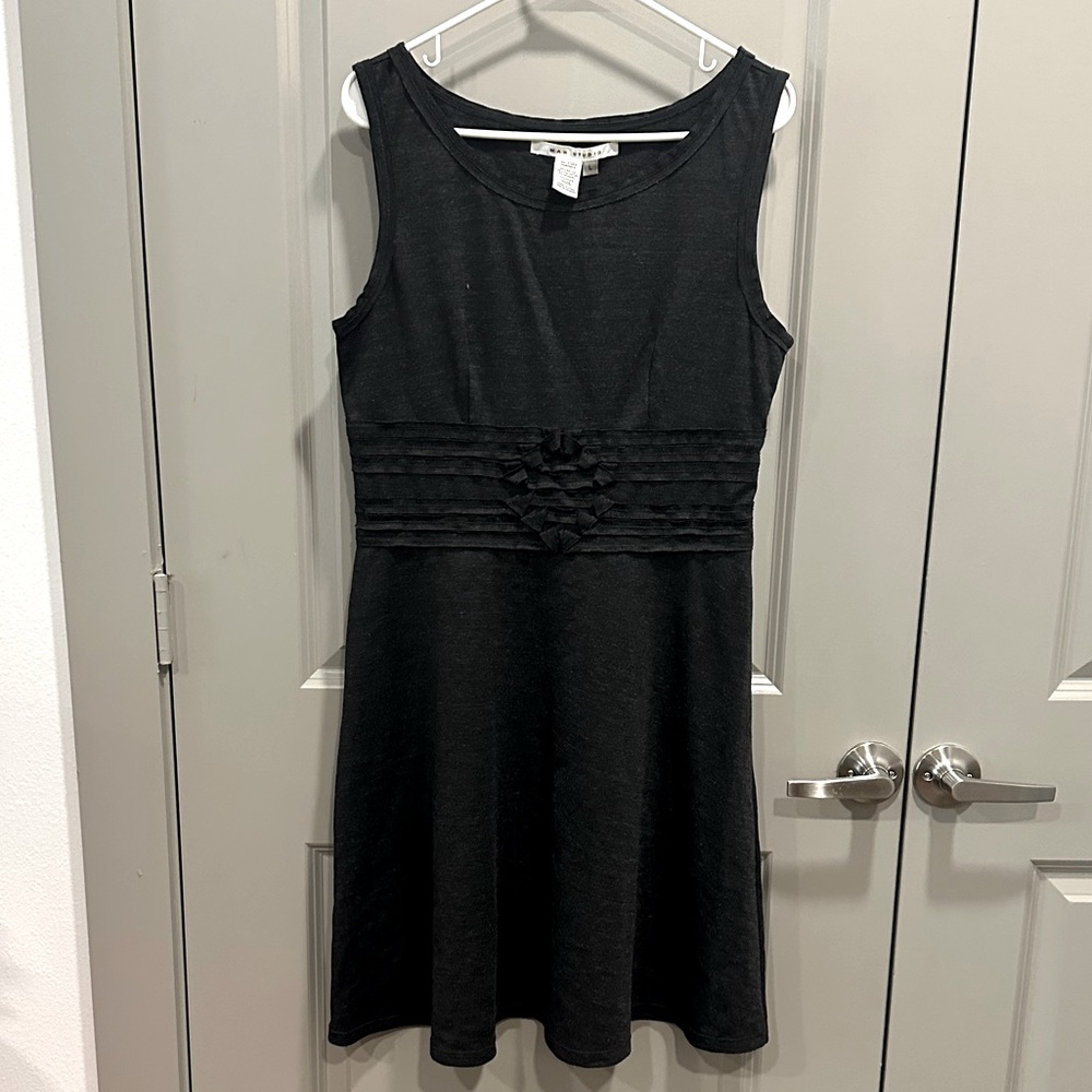 Grey fit & flare Max Studio dress, size large